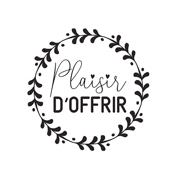 Tampon bois Plaisir d'offrir ø 3 cm