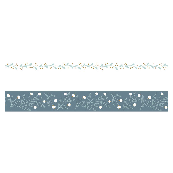 Ruban adhésif Masking Tape Splendid Christmas Bleu 2 pcs