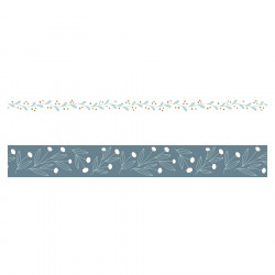 Ruban adhésif Masking Tape Splendid Christmas Bleu 2 pcs