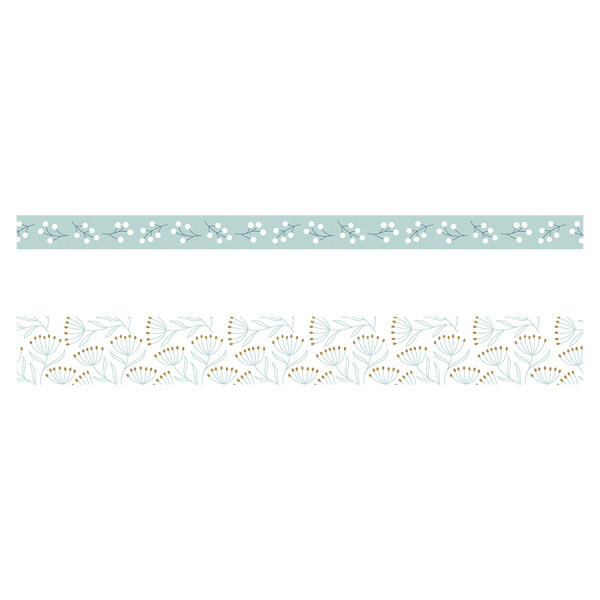 Ruban adhésif Masking Tape Splendid Christmas Blanc 2 pcs