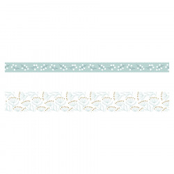 Ruban adhésif Masking Tape Splendid Christmas Blanc 2 pcs