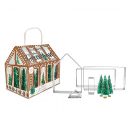 Emporte-pièce Gingerbread Greenhouse 5 pcs + 3 Sapins