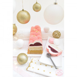 Moule Bûche Couronne de Noël Kit 7 pcs ScrapCooking chez Rougier & Plé