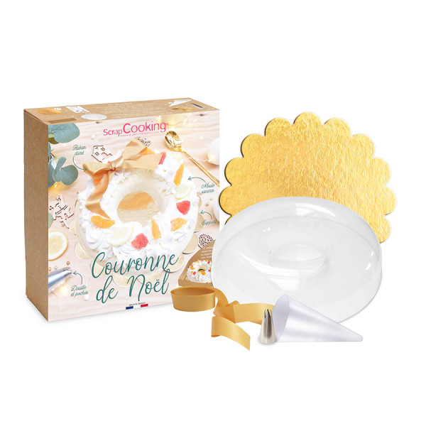 Moule Bûche Couronne de Noël Kit 7 pcs