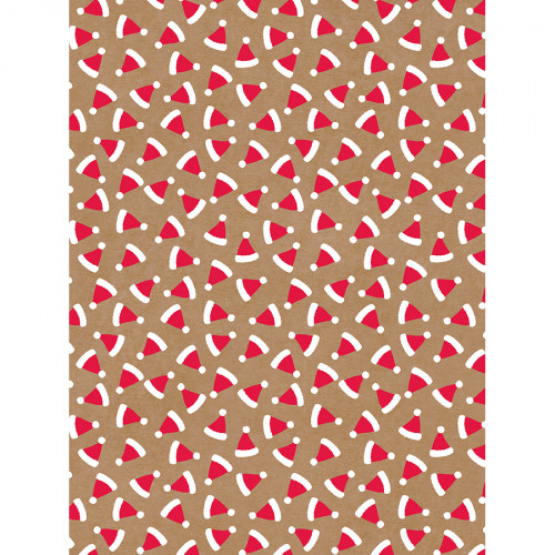 Papier Texture Noël Bonhomme Pain d'épice 30 x 40 cm 4 pcs
