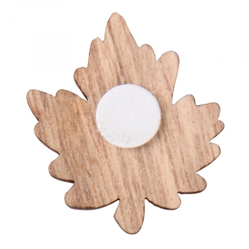 Citrouille et Feuille adhésives en bois 3.7 cm 12 pcs Citrouille et Feuille