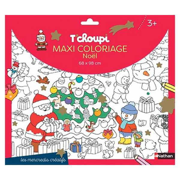 Maxi coloriage de Noël T'choupi