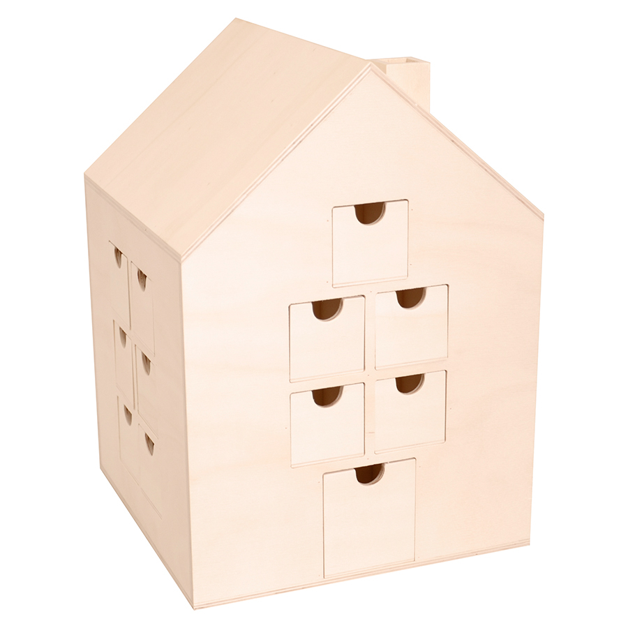 Calendrier de l'Avent en Bois Townhouse –