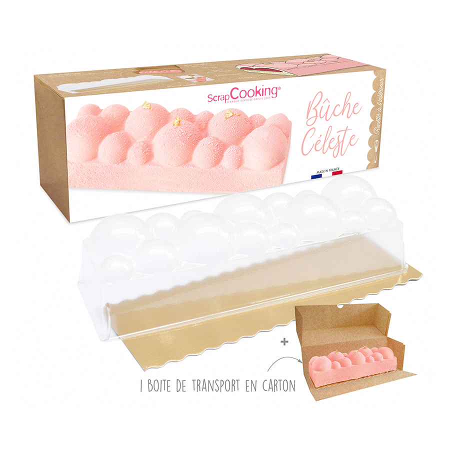 Moule silicone bûche 3D Instant