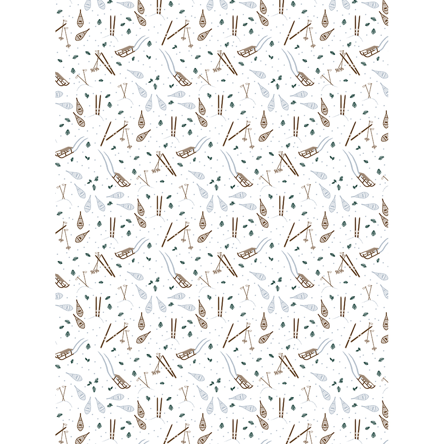 Papier Texture Noël Winter 30 x 40 cm 4 pcs