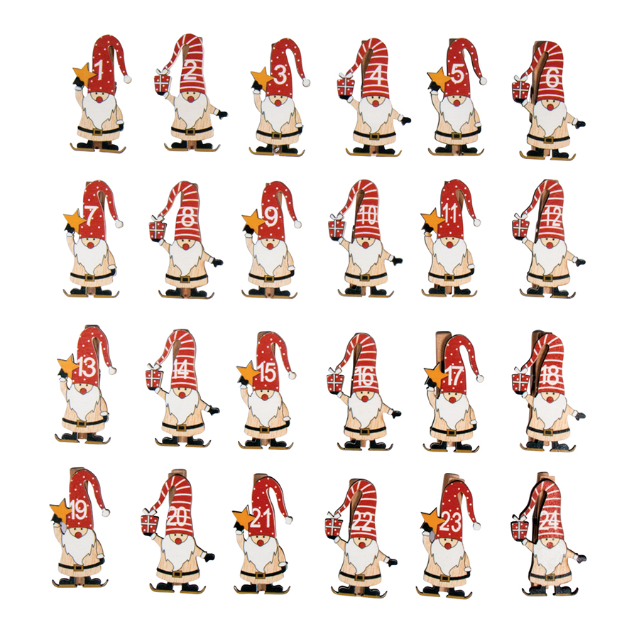 10 Feuilles Autocollants Numérotés 1 à 24 Pour Calendrier De L'Avent Et Décoration Noël - Stickers Réutilisables, Motifs Festifs