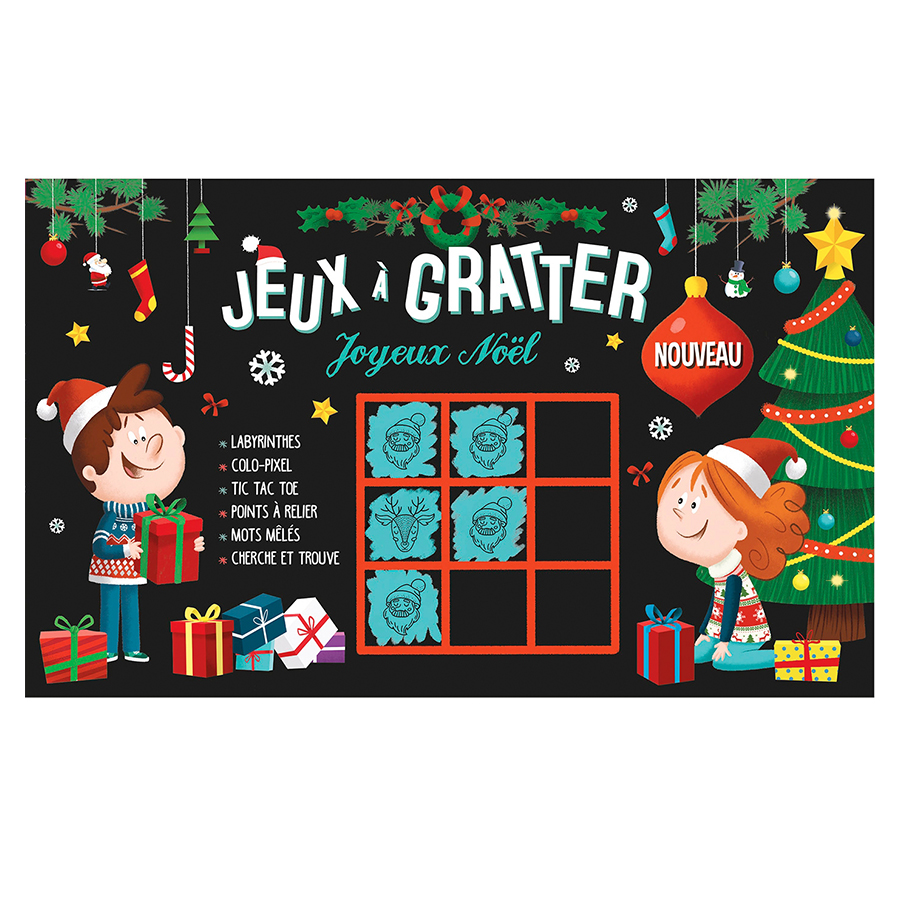 Pochette de Jeux à gratter Joyeux Noë - Scrapmalin