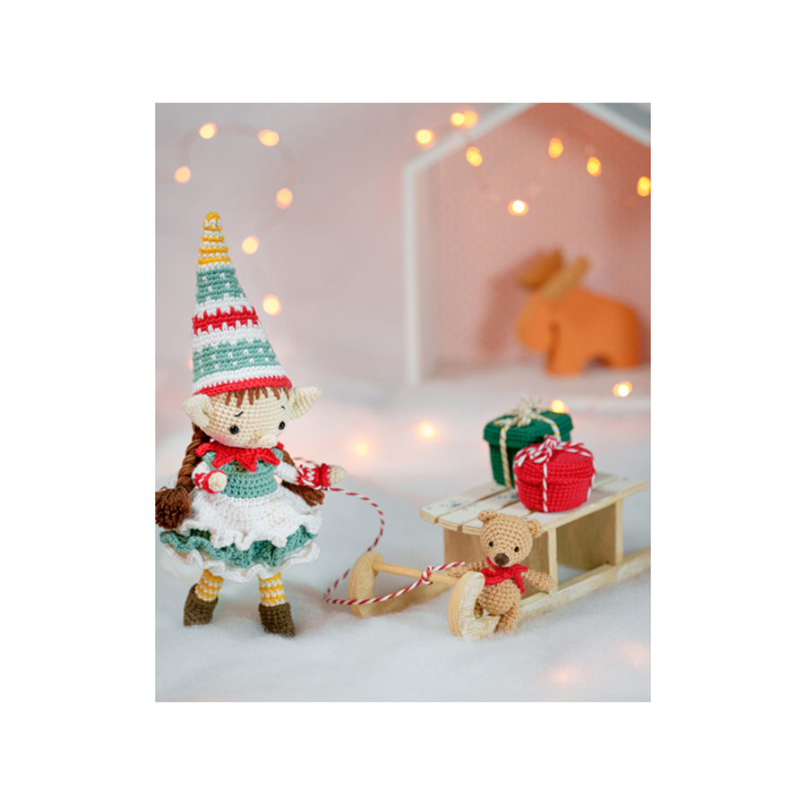 Kit de crochet elfe ancre et père Noël 