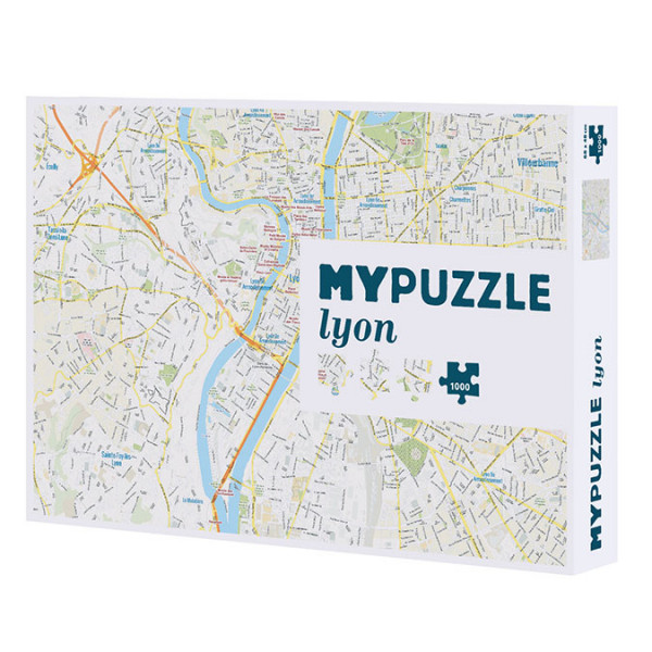 Puzzle Plan de Lyon 1000 pièces