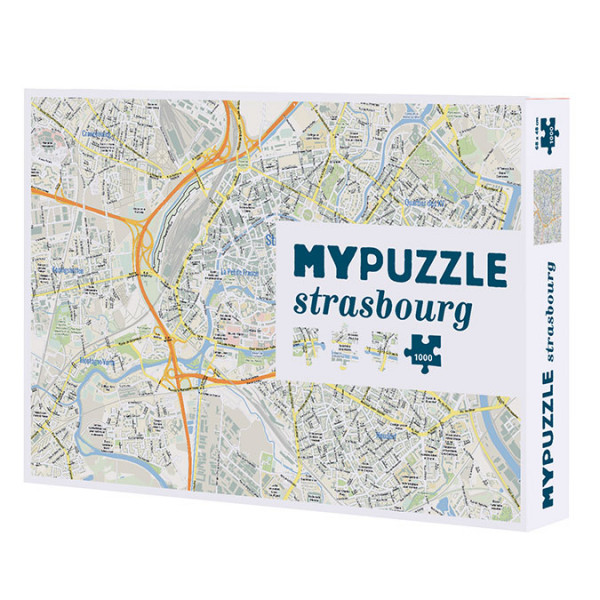 Puzzle Plan de Strasbourg 1000 pièces