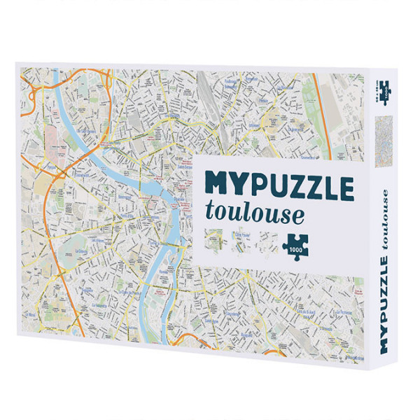 Puzzle Plan de Toulouse 1000 pièces