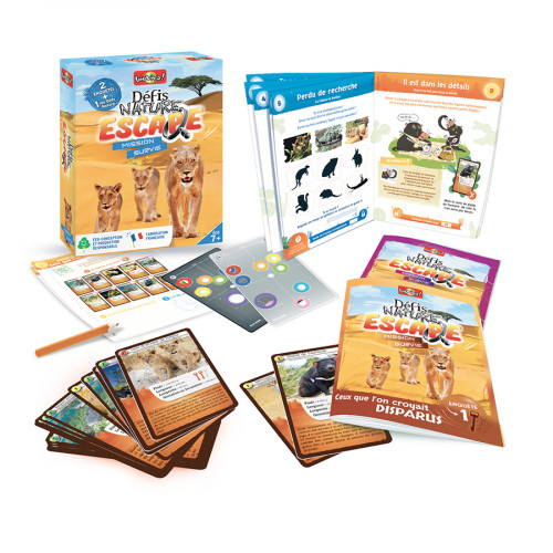 Défis Nature Escape Jeu de cartes Mission survie