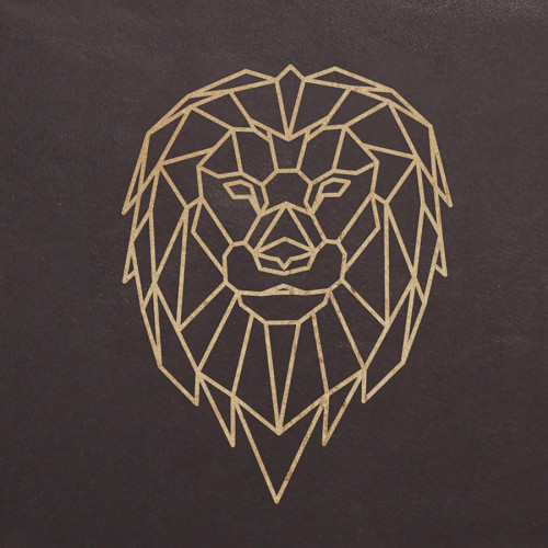 Carnet en cuir A5 14.8 x 21 cm 144 pages Forêt Noire Ligné Lion