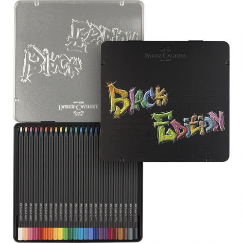 Coffret Crayons de couleur Black Edition 24 pcs