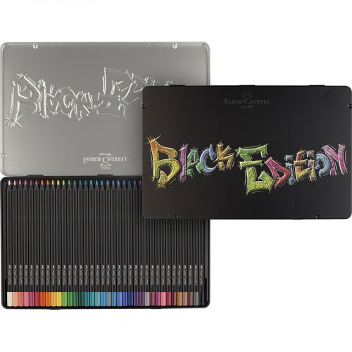 Coffret Crayons de couleur Black Edition 36 pcs