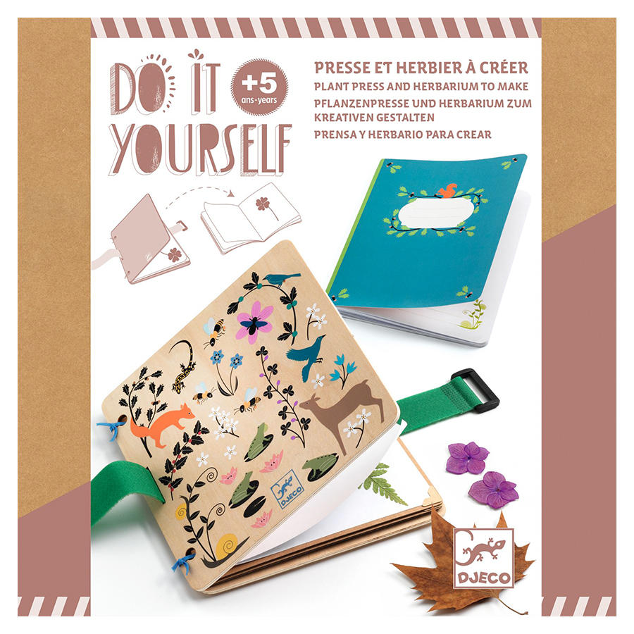 Kit DIY Presse et Herbier Petit botaniste - Scrapmalin