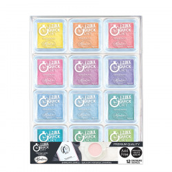 Encreur Izink Quick Dry 12 pcs Pastel