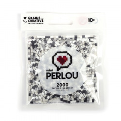 Perle à Repasser Mini 2 mm 2000 pcs Noir Blanc Gris 4 couleurs