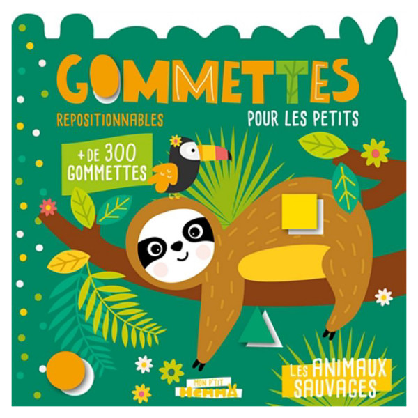 Livre Gommettes pour les petits Les animaux sauvages