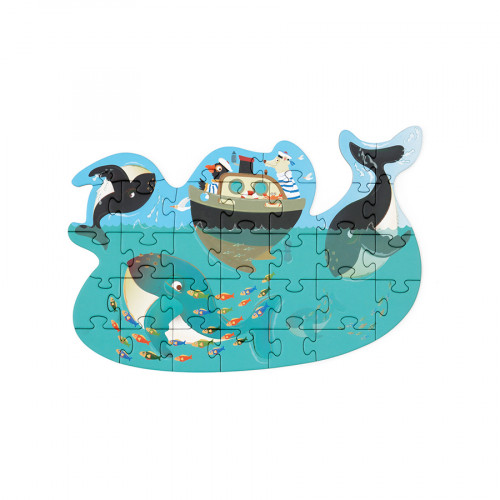 Puzzle Contour 31 pcs 30 x 21 cm Baleines