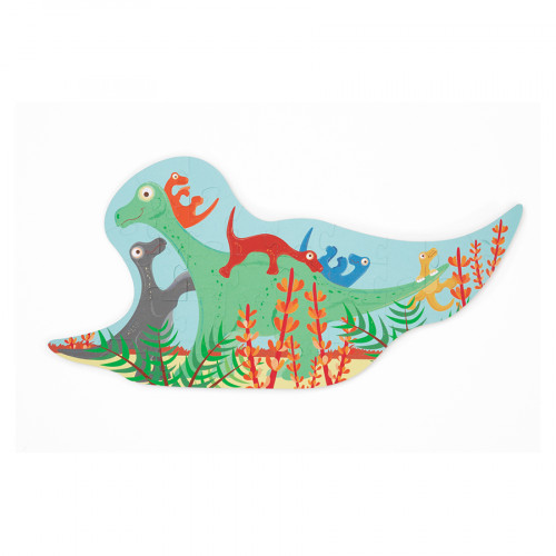Puzzle Contour 30 pcs 39 x 19 cm Dinosaure