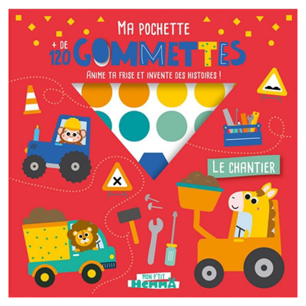 Ma pochette + de 120 gommettes Le Chantier