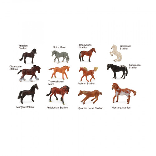 Figurines Chevaux 12 pcs