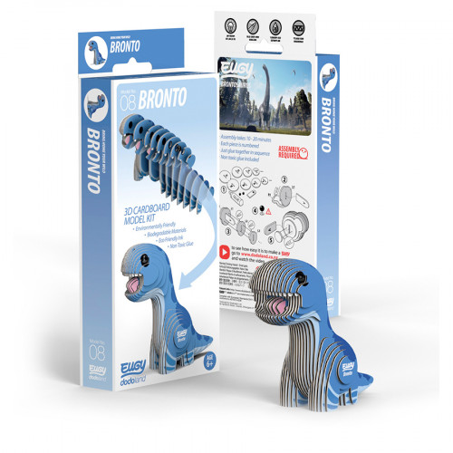 Maquette 3D en carton Brontosaure