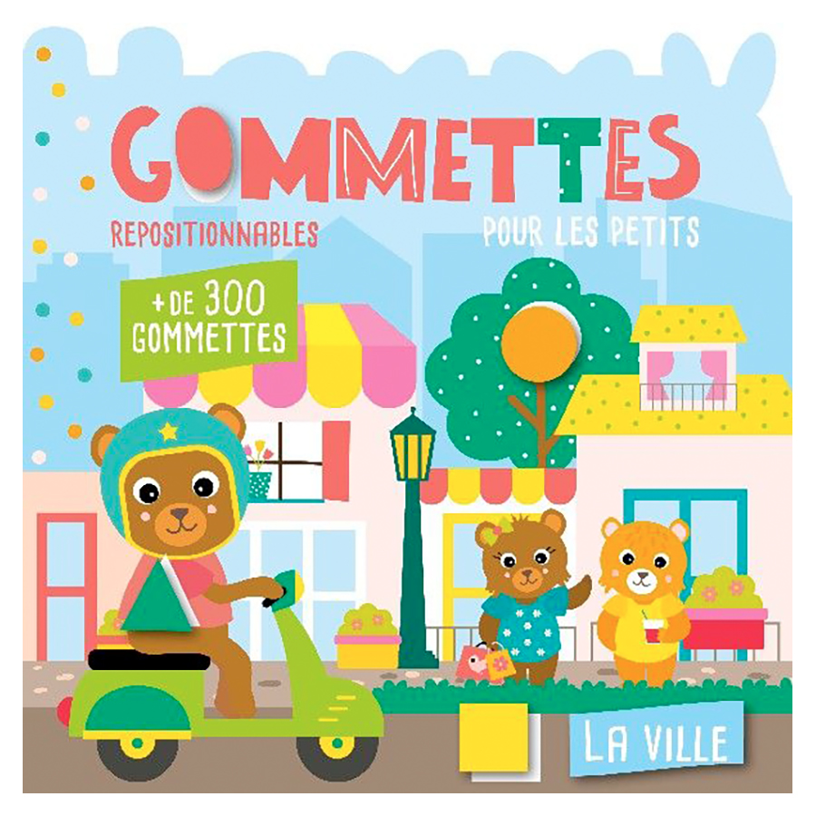 Livre Gommettes pour les petits La ville - Scrapmalin