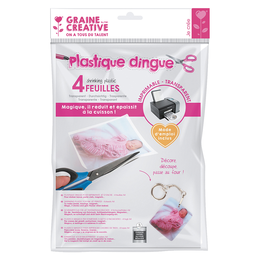 Plastique Dingue Imprimable A4 21 x 29.7 cm 4 - Scrapmalin