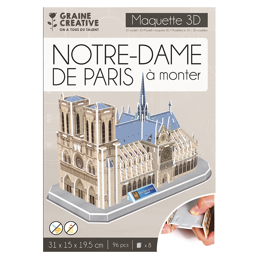 Maquette en Bois a Construire, Kit Architecture a Monter, Puzzle