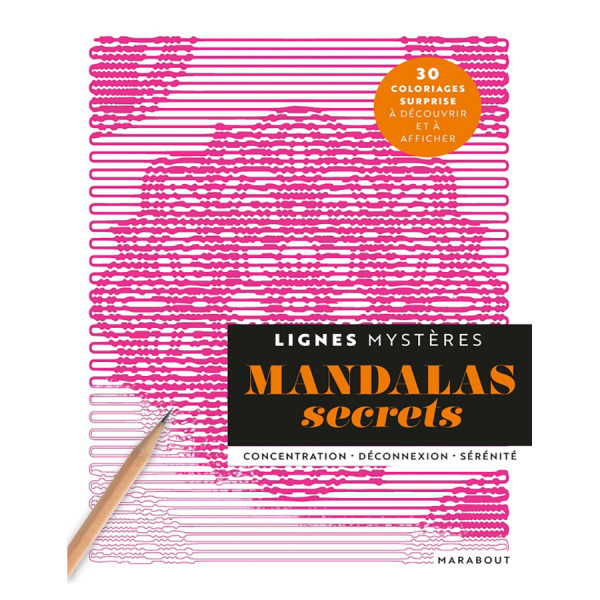 Livre de coloriage Lignes Mystères Mandalas secrets