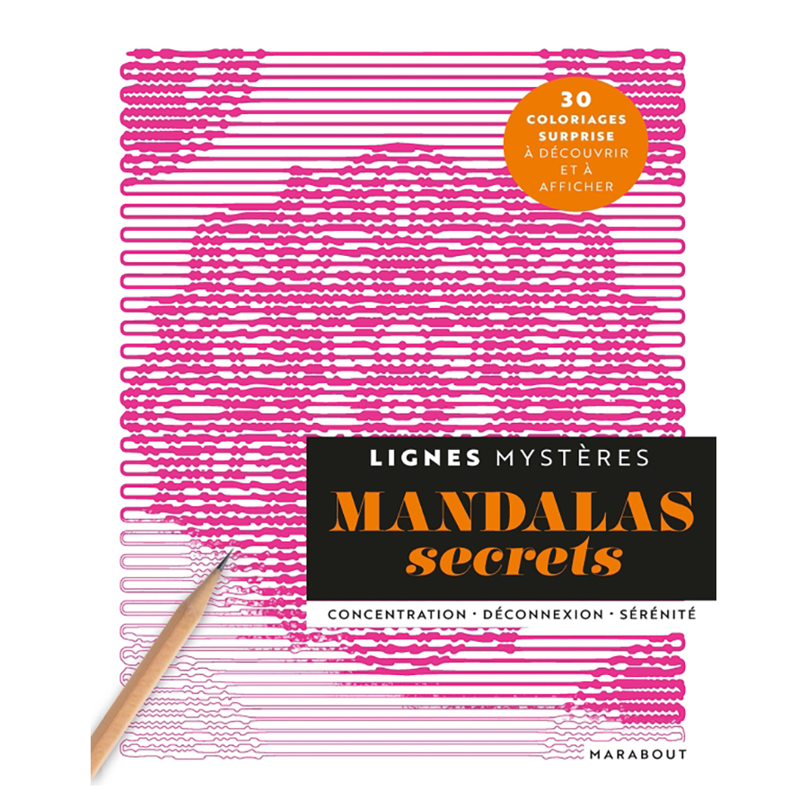 Livre de coloriage Lignes Mystères Mandalas - Scrapmalin