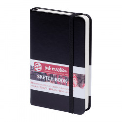 Carnet de croquis Noir 140 g/m² 80 feuilles 9 x 14 cm