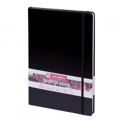 Carnet de croquis Noir 140 g/m² 80 feuilles A4 21 x 29.7 cm