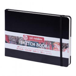 Carnet de croquis Noir 140 g/m² 80 feuilles 15 x 21 cm