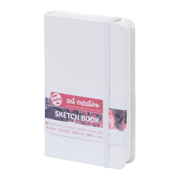 Carnet de croquis Blanc 140 g/m² 80 feuilles 9 x 14 cm