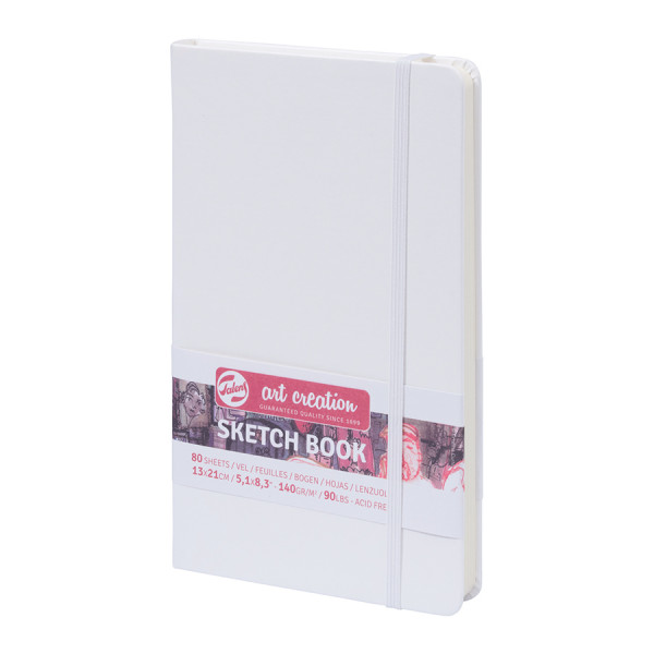 Carnet de croquis Blanc 140 g/m² 80 feuilles 13 x 21 cm