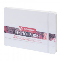 Carnet de croquis Blanc 140 g/m² 80 feuilles 15 x 21 cm