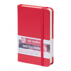 Carnet de croquis Rouge 140 g/m² 80 feuilles 9 x 14 cm