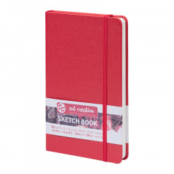 Carnet de croquis Rouge 140 g/m² 80 feuilles 13 x 21 cm