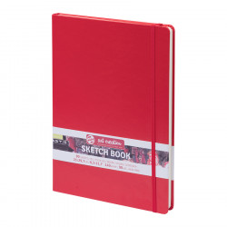 Carnet de croquis Rouge 140 g/m² 80 feuilles A4 21 x 29.7 cm