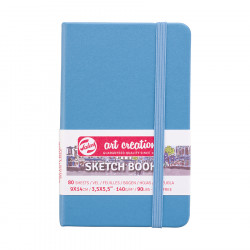 Carnet de croquis Bleu ciel 140 g/m² 80 feuilles 9 x 14 cm