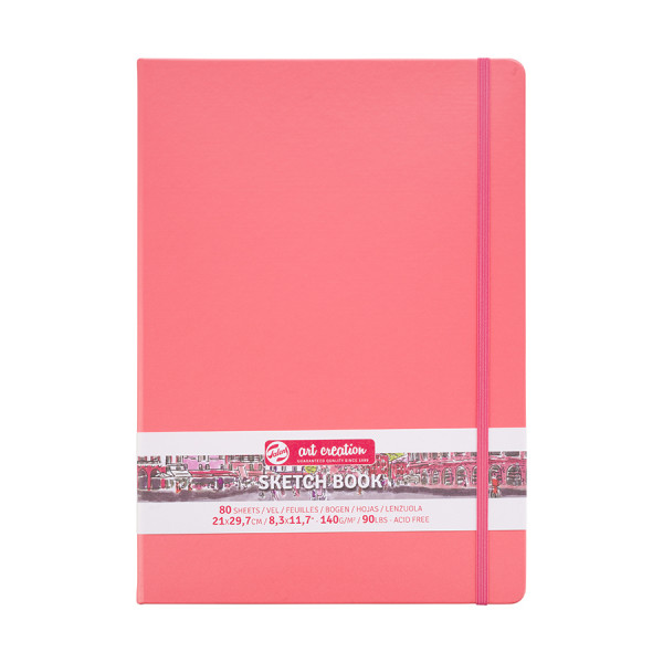 Carnet de croquis Corail 140 g/m² 80 feuilles  A4 21 x 29.7 cm