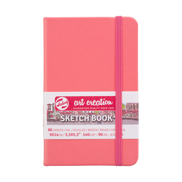 Carnet de croquis Corail 140 g/m² 80 feuilles 9 x 14 cm